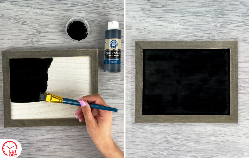 DIY Chalkboard Tray