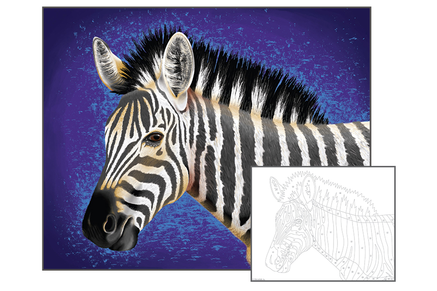 Acrylic Painting - Zebra