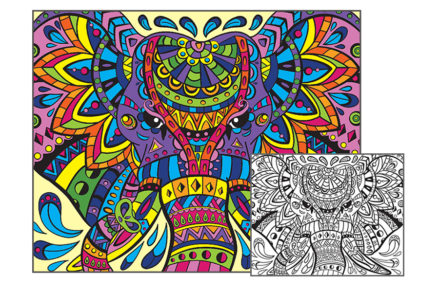 Colored Pencils - Elegant Elephant