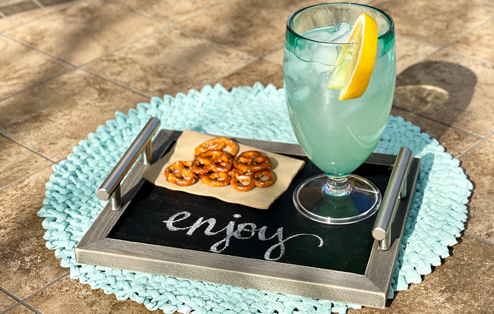 DIY Chalkboard Tray