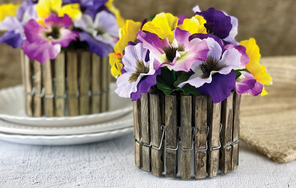 Clothespin Planter