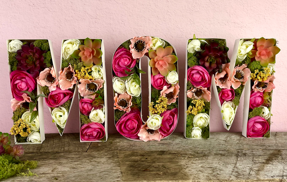 Flower Letters for Mother’s Day