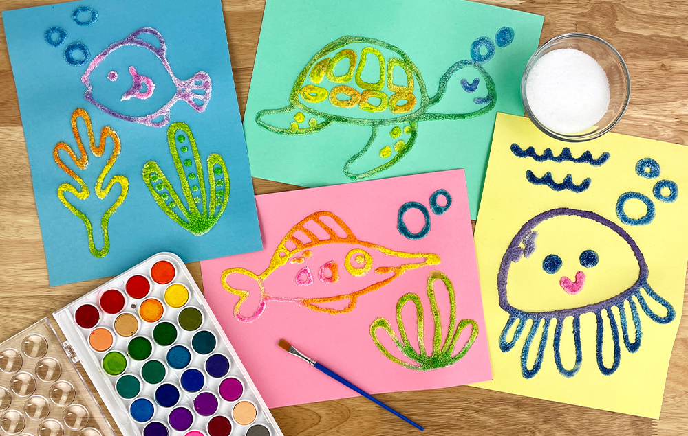 Painting for Kids: How to Make a Salt Painting With Watercolors