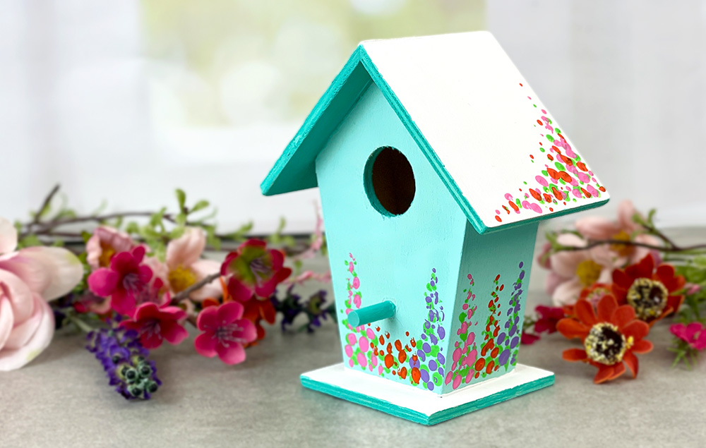 Painted Bird House