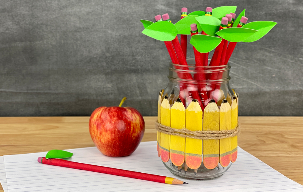 Teacher Pencil Holder and Pencil Toppers
