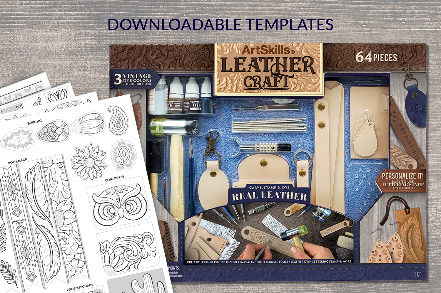 ArtSkills Leather Craft Kit, 64 pc - Sam's Club