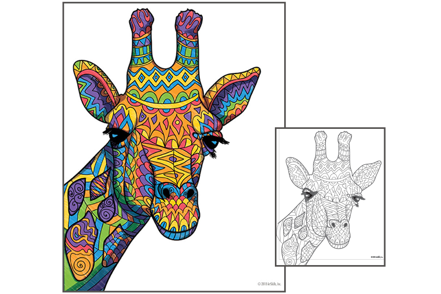 ArtSkills Velvet Coloring Book for Kids with Gem Stickers, Cute Critters,  16 Pages