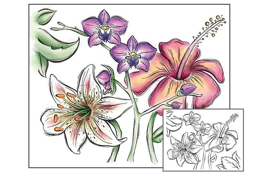Watercolor - Flowers