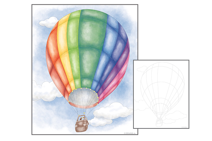 Watercolor - Hot Air Balloon