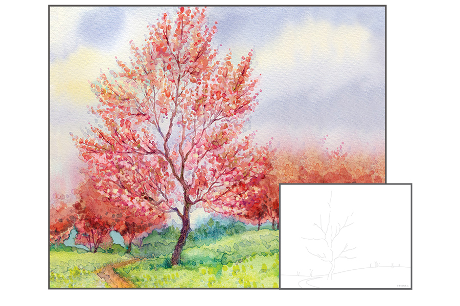 Watercolor - Tree