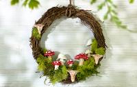 Clay Mushroom Wreath