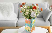 Faux Mosaic Vase