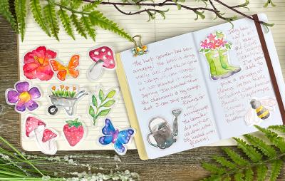 DIY Watercolor Stickers