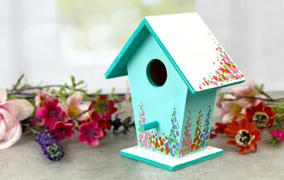 Painted Bird House