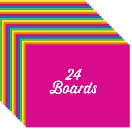 120 Wholesale 5 Piece Neon PrE-Cut Poster Boards - at 