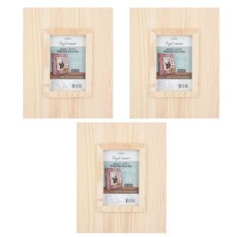 Pack of 6 - DIY Unfinished Wooden Picture Photo Frames - Stand or