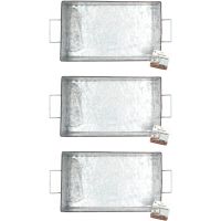 Galvanized Metal Trays, 3-Pack