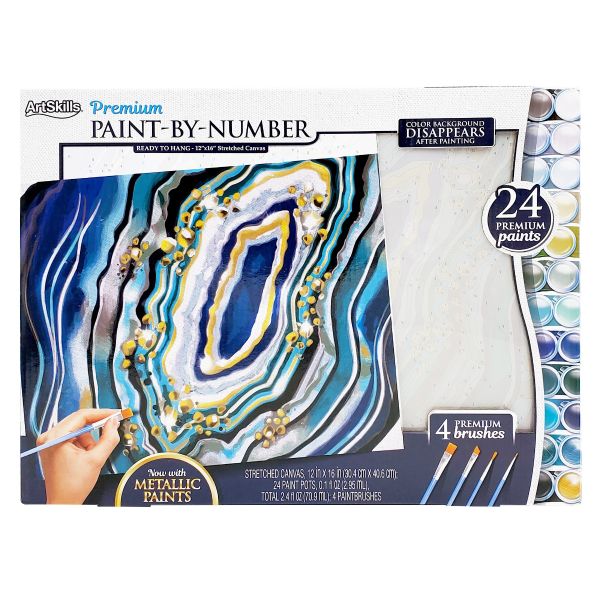ArtSkills Geode Paint by Number Kit: Create Your Own Stunning