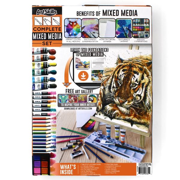 美術家の才能/Artist's Talent 英 4枚セット RSET-ART8000 | Essentials™ 80pc Mixed Media Box Art Set – Royal