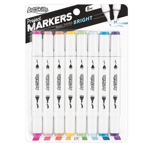 Artskills Bright Poster Double Sided Markers Assorted Neon (4 ct) Delivery  - DoorDash