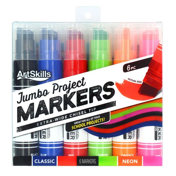 iHeart Art 12 Thick & Thin Markers, Chisel & Fine Tip