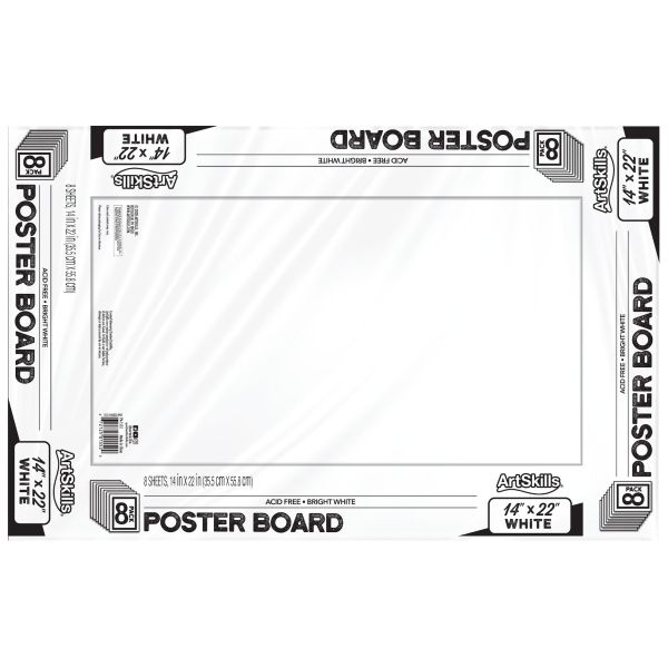 Artskills 12ct 11x14 Heavy Weight White Poster Board - Artskills