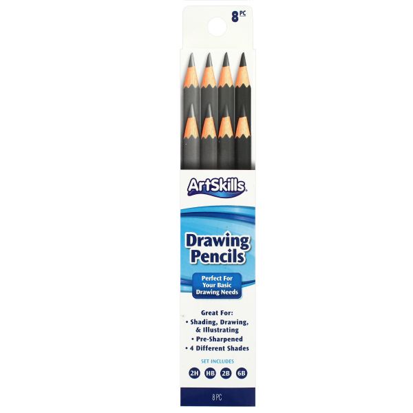 Graphite Pencil Set, 8 Count