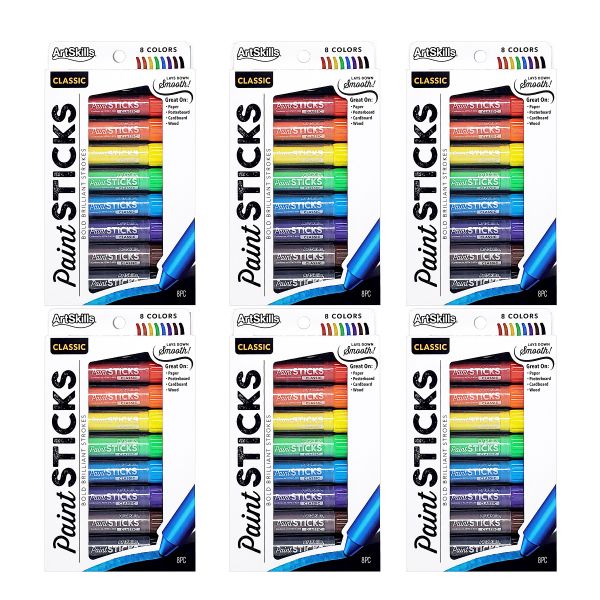 ArtSkills Classic Poster Markers, 4 Dual-End, 8 Colors Brand New