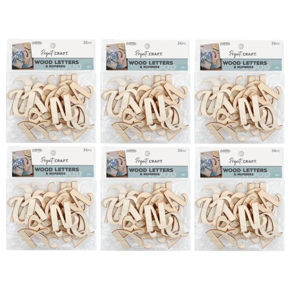 Wooden craft numbers hot sale
