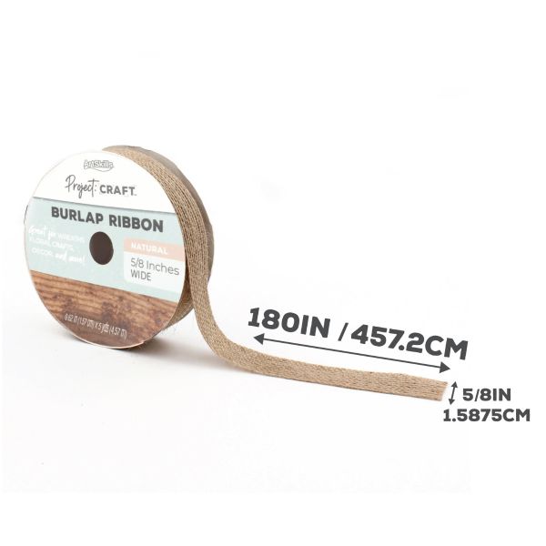 5 inch wide burlap ribbon best sale