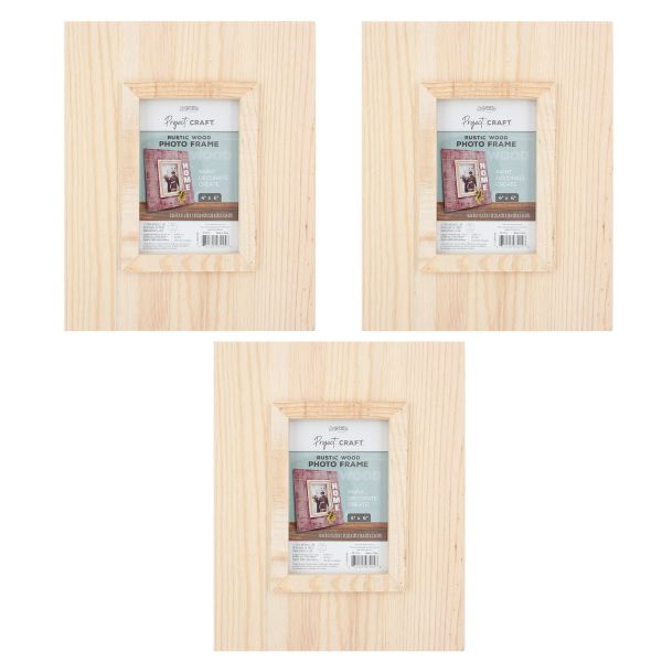 4x6 Unfinished Wood Frames - Choice of 2 or 3 Width DIY Picture/Photo  Frame