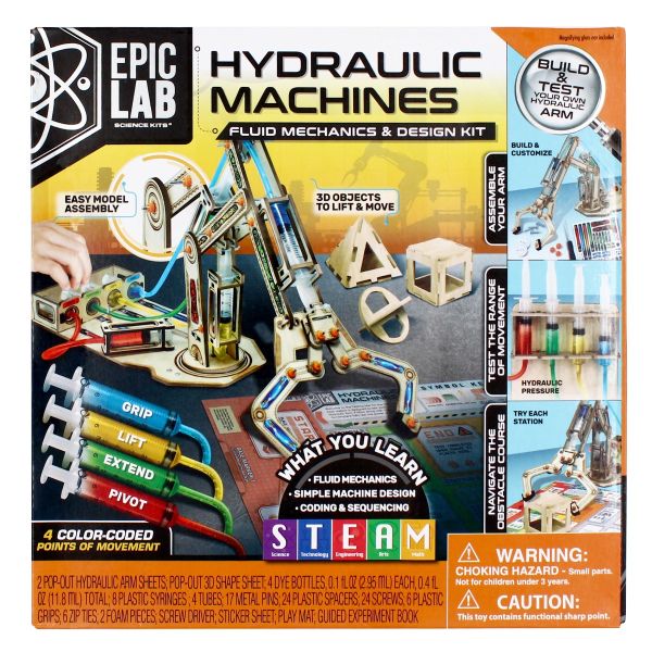 Epic Lab Hydraulic Machines STEM Fluid Science Kit