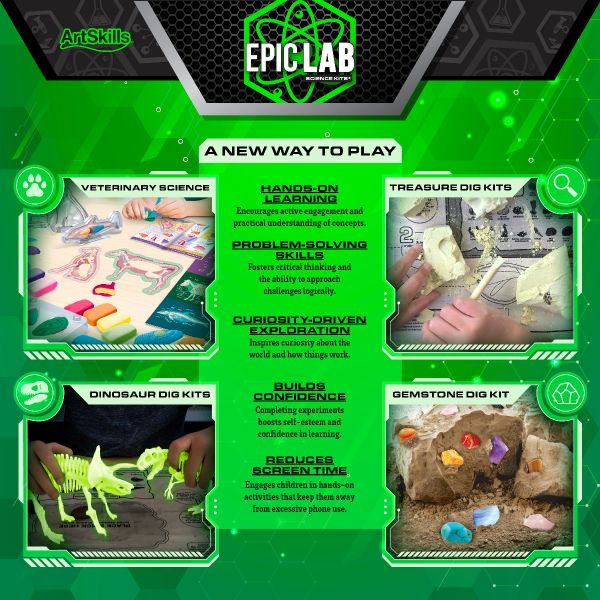 Epic Lab Hidden Treasures STEM Dig Kit