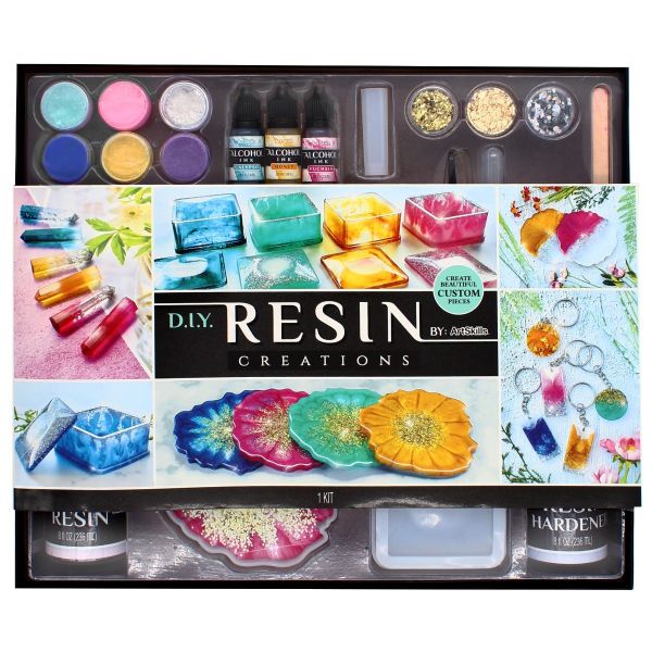 ICNOW Resin Jewelry Making Supplies Kit Resin Glitter and Accessories Kit