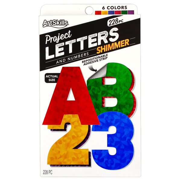 Holographic Project and Poster Letters and Numbers