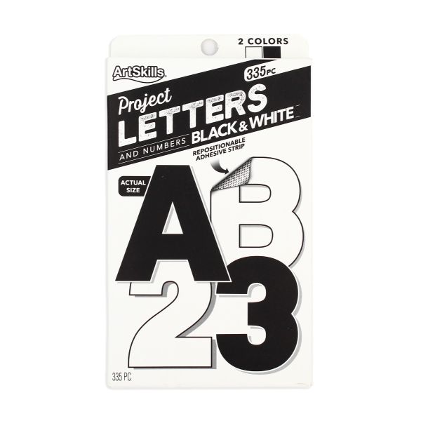 ni1775 ArtSkills Jumbo Neon Poster Letters and Numbers, Arts and