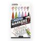 Metallic Outline Markers,  6 Count