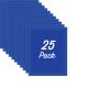 This bundle of includes 25 dark blue poster boards.