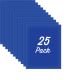 This bundle of includes 25 dark blue poster boards.