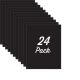 This bundle comes with 24 black poster boards.