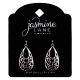 Jasmine Lane Silver Filigree Drop Earrings