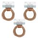 Coiled Craft Wire, Jute Cord with Wire Core, 3-Pack