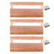 Unfinished Wood Plaques with Hooks, 3-Pack