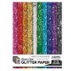Classic Rainbow Glitter Paper