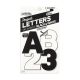 Black and White Poster Letters